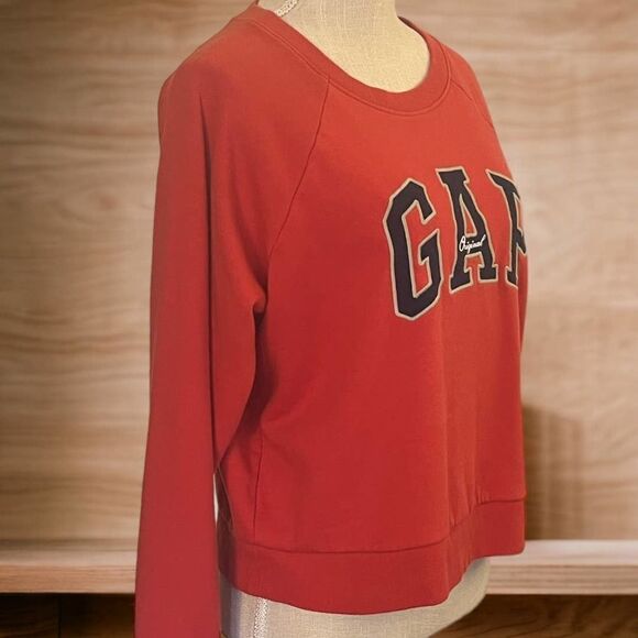 Gap Red Logo Sweatshirt, Small, Like New - Picture 3 of 5